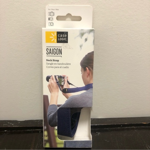 case logic Other - Case Logic Saigon Neck Strap for DSLR Cameras blue Indigo New in box NIB